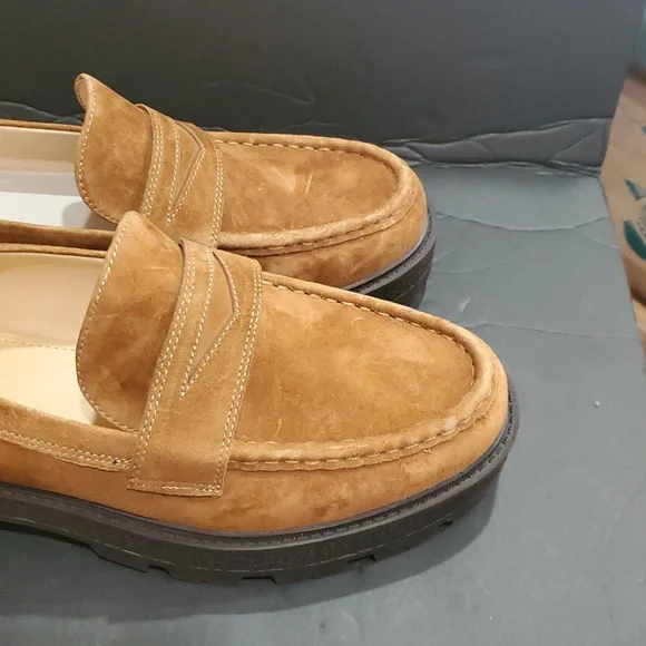Nine West Keram‎ Light Brown Suede rugged sole Loafers size 12 brand new - Picture 5 of 5